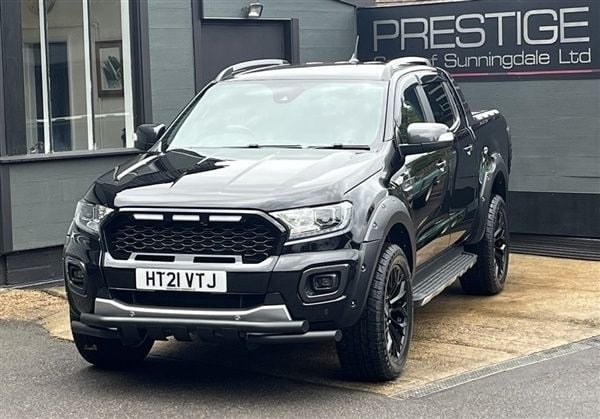 Shadow black metallic with wildtrak half leather Used 2021 Ford Ranger Wildtrack Pickup | £22,950 (Fair price) - Image 1/1