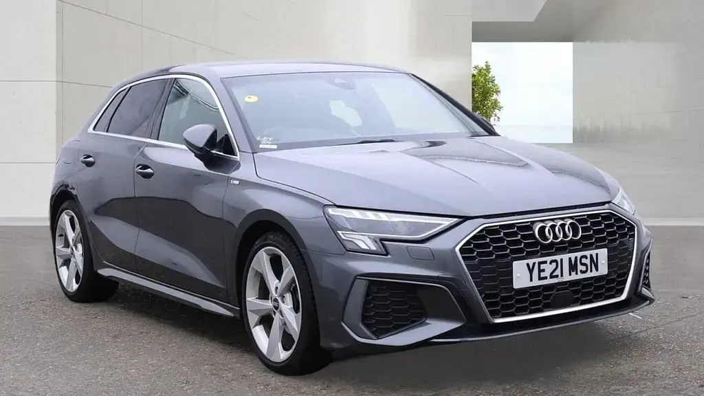 Used Audi A3 S-Line 110 HP (80 kW) 2021 Grey Sedan