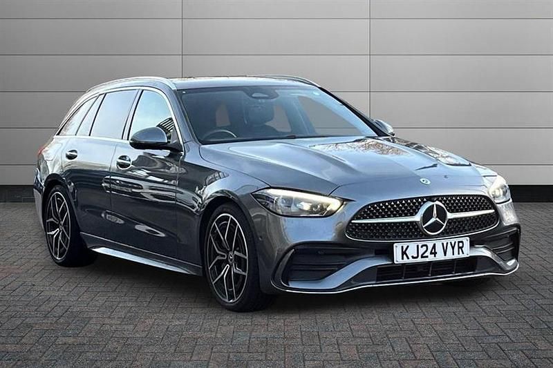 Used Mercedes C300 AMG Line Premium 258 HP (189 kW) 2024 Selenite grey Estate