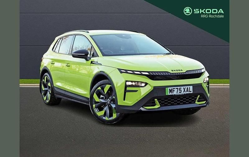 Hyper green Used 2025 Skoda Elroq vRS SUV | £38,495 (Fair price) - Image 1/4