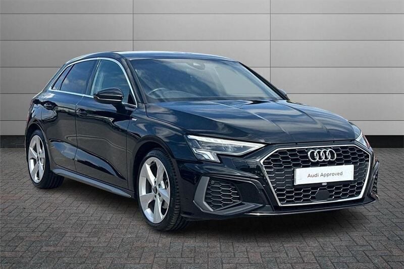 Black Used 2023 Audi A3 S-Line Hatchback | £23,595 (Fair price) - Image 1/4