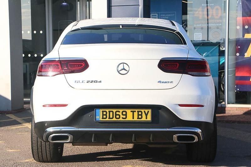 White Used 2019 Mercedes GLC220 AMG line Coupe | £23,648 (Good price) - Image 1/3