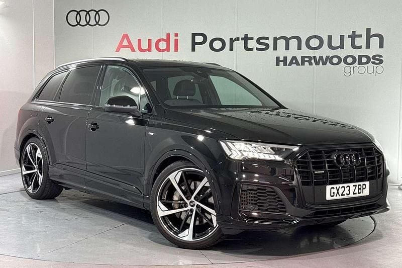 Black Used 2023 Audi Q7 Black Edition SUV | £47,990 (Good price) - Image 1/4