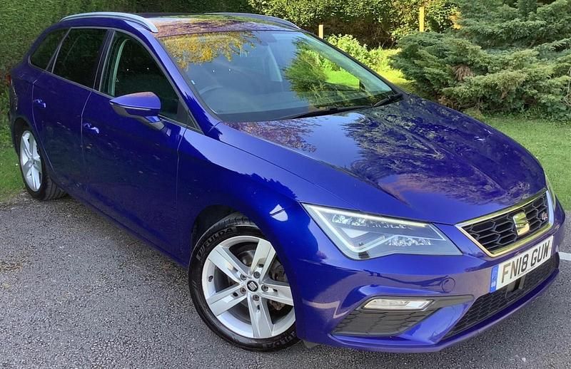 Begagnad Seat Leon FR 150 HK (110 kW) 2018 Blå Kombi