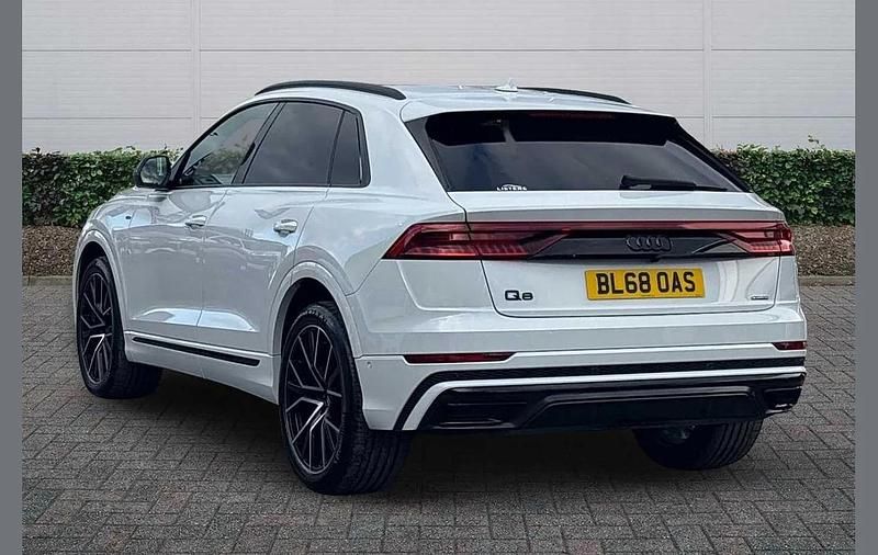 Used Audi Q8 Advanced 286 HP (210 kW) 2018 Glacier white metallic SUV