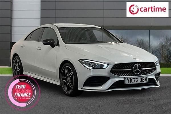 White Used 2022 Mercedes CLA200 AMG line Coupe | £29,159 (Expensive) - Image 1/4