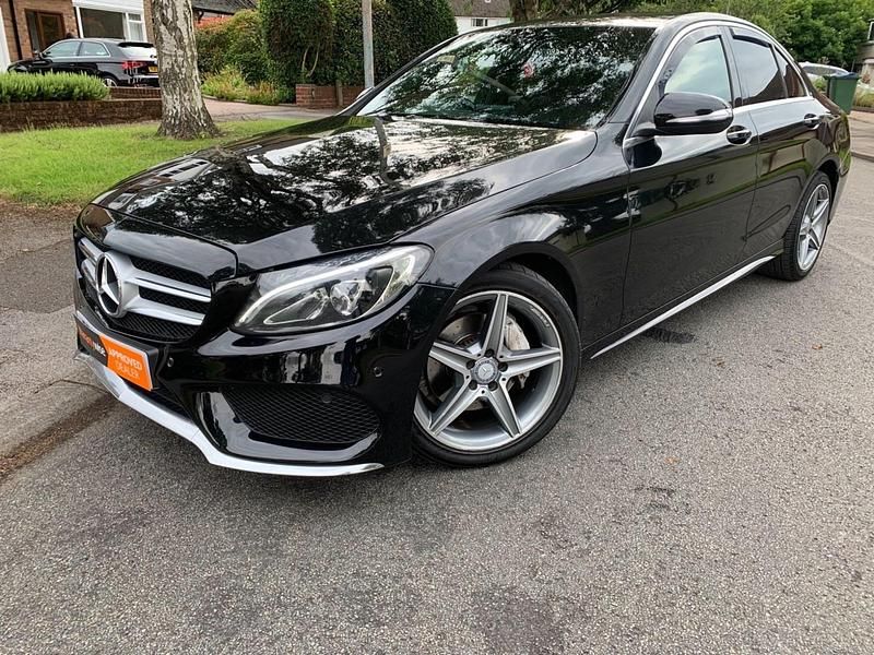 Used Mercedes C220 AMG line 2015 Black Sedan