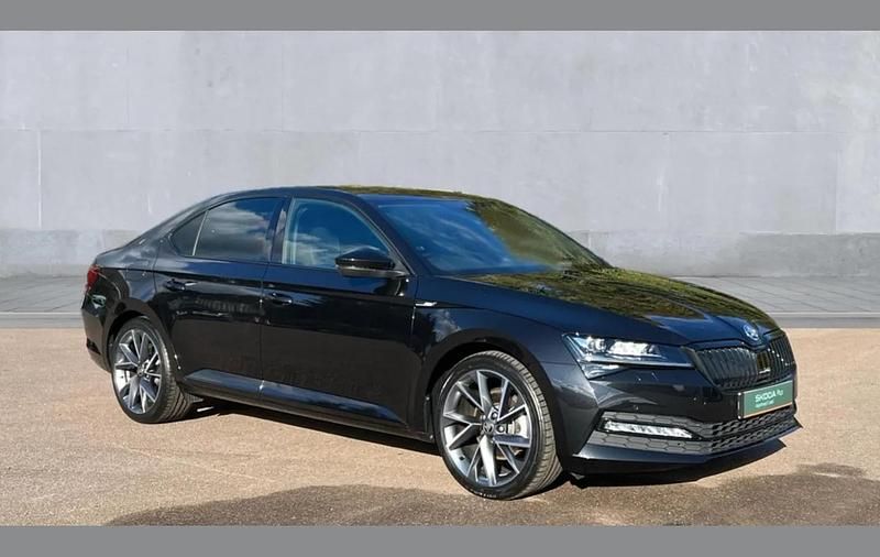 Used Skoda Superb SportlinePlus 150 HP (110 kW) 2024 Black Hatchback