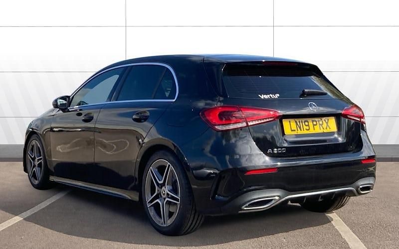 Używany Mercedes A200 AMG line 163 KM (119 kW) 2019 Czarny Hatchback