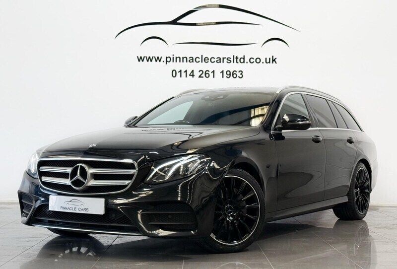 Black Used 2017 Mercedes E220 AMG line Estate | £15,490 (Fair price) - Image 1/3