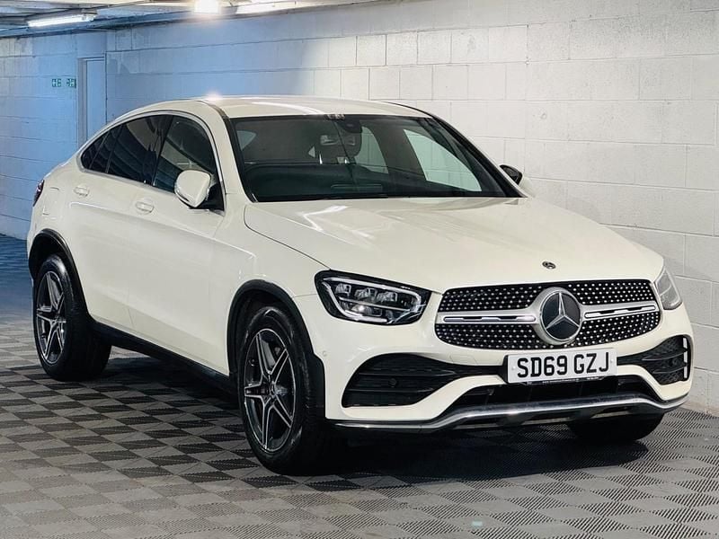 Used Mercedes GLC220 AMG line 2019 White Coupe