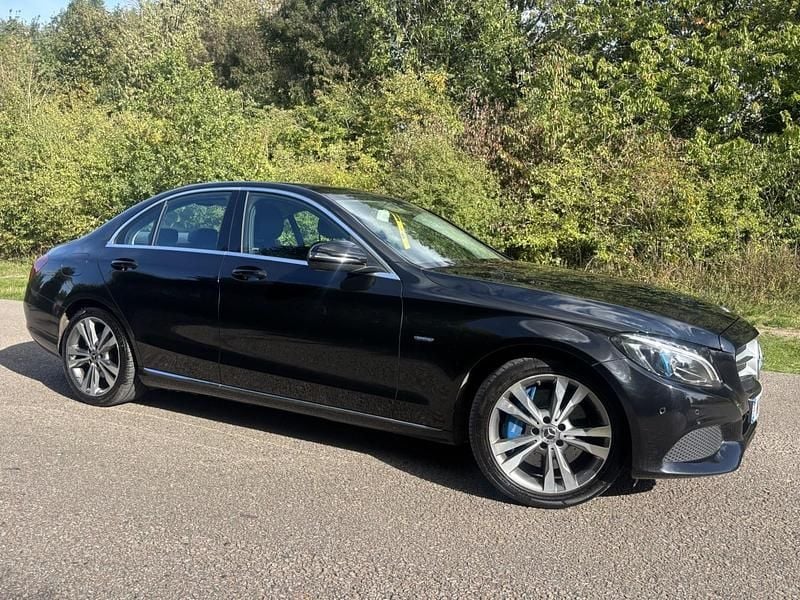 Black Used 2017 Mercedes C350e Sedan | £10,895 (Fair price) - Image 1/4