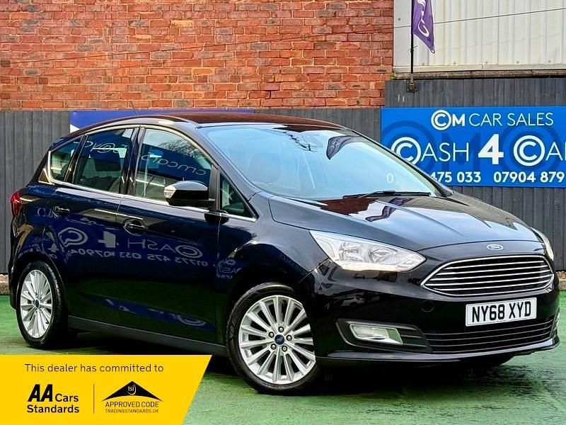 Used Ford C-MAX Titanium 125 HP (91 kW) 2019 Black MPV