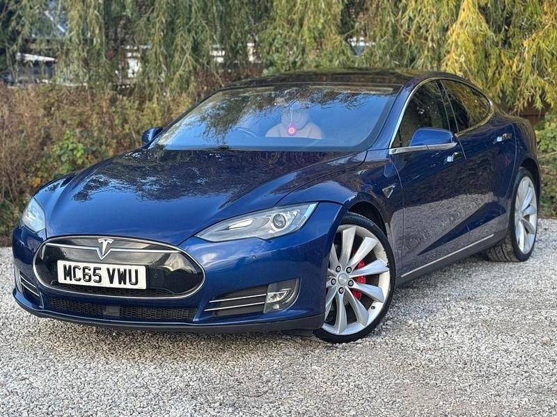 Used Tesla Model S Performance 355 kW (483 HP) 2015 Blue Hatchback