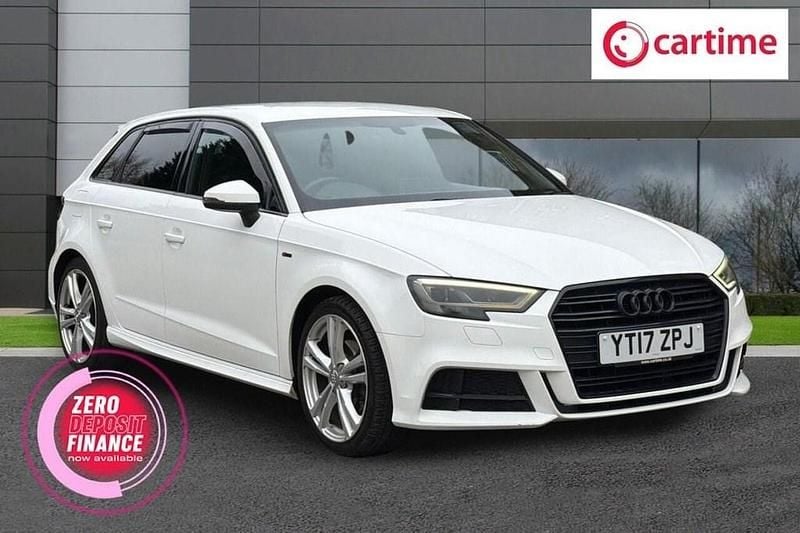 Used Audi A3 Sportback S-Line 150 HP (110 kW) 2017 White Hatchback