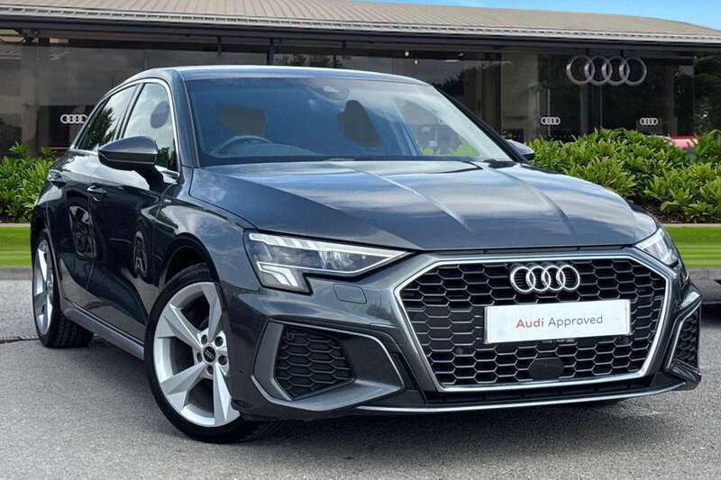 Grey Used 2022 Audi A3 S-Line Hatchback | £20,980 (Fair price) - Image 1/4