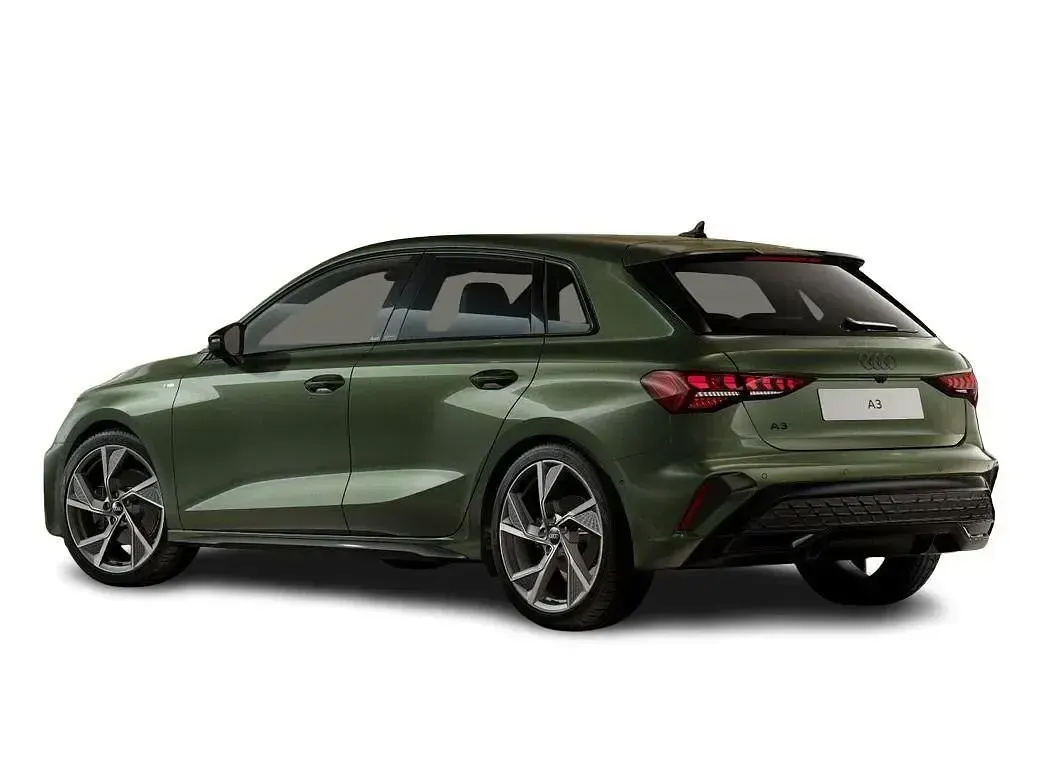 New Audi A3 Sportback Black Edition 2026 Green Hatchback
