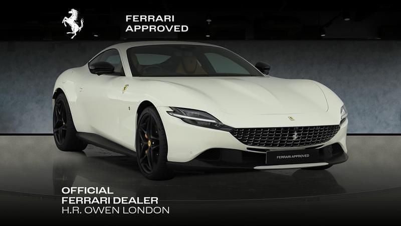 Bianco avus Used 2023 Ferrari Roma Coupe | £154,000 - Image 1/4