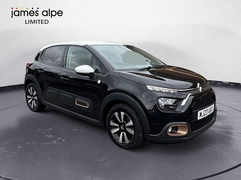 Black Used 2023 Citroën C3 PureTech Hatchback | £11,995 (Good price) - Image 1/4