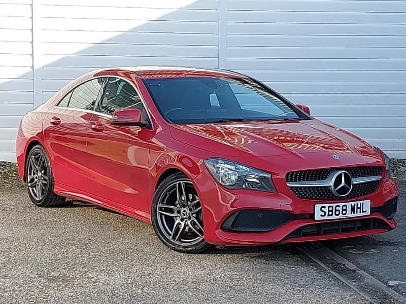 Used Mercedes CLA180 AMG line 122 HP (89 kW) 2018 Red Sedan