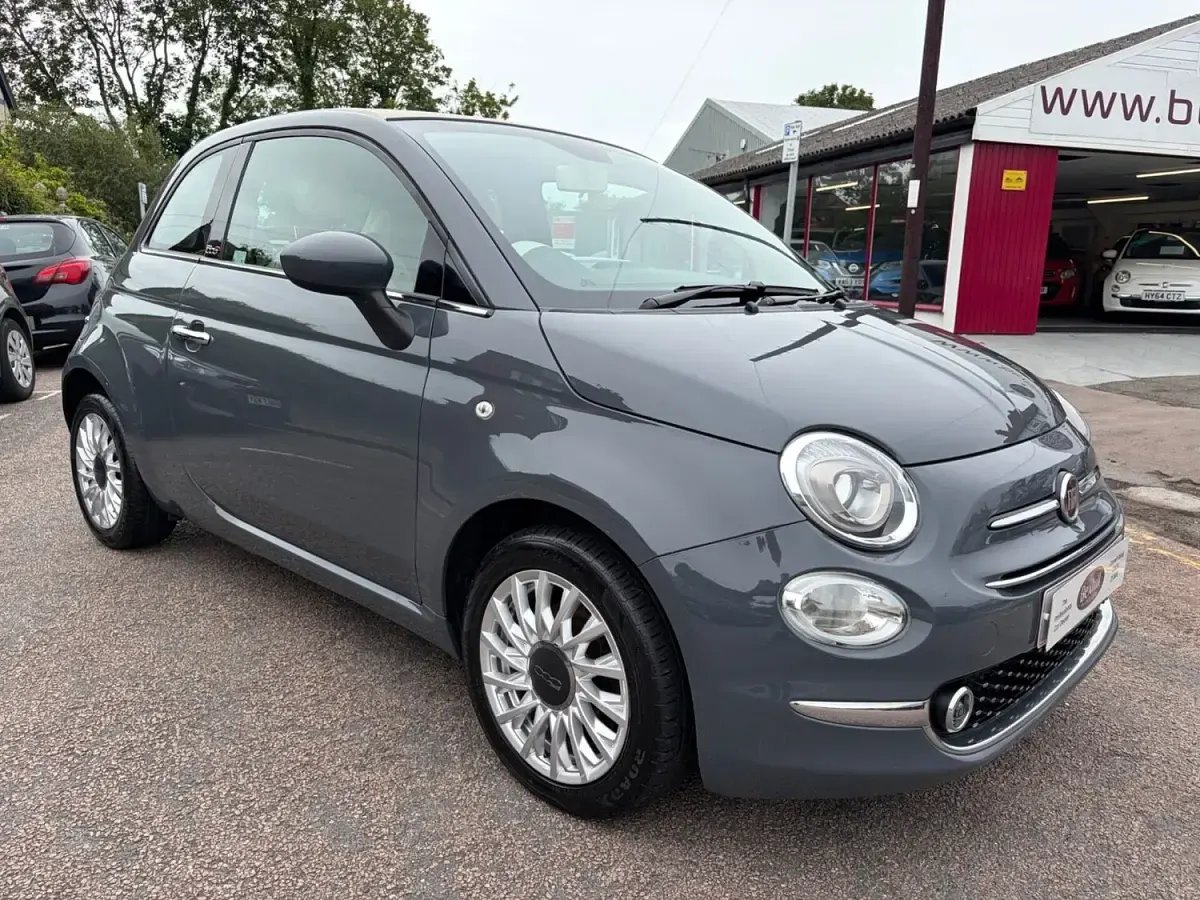 Used Fiat 500 Lounge 69 HP (50 kW) 2019 Grey Cabriolet