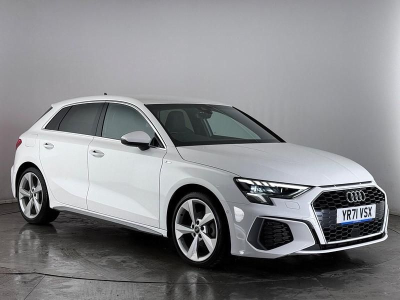 Used Audi A3 Sportback S-Line 2021 White Hatchback