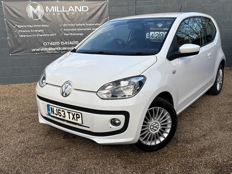 White Used 2013 VW up! high up! Hatchback | £4,295 (A bit pricey) - Image 1/4