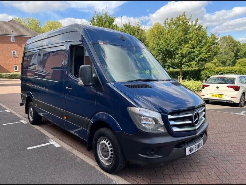 Blue Used 2018 Mercedes Sprinter Van | £9,799 (Super price) - Image 1/4