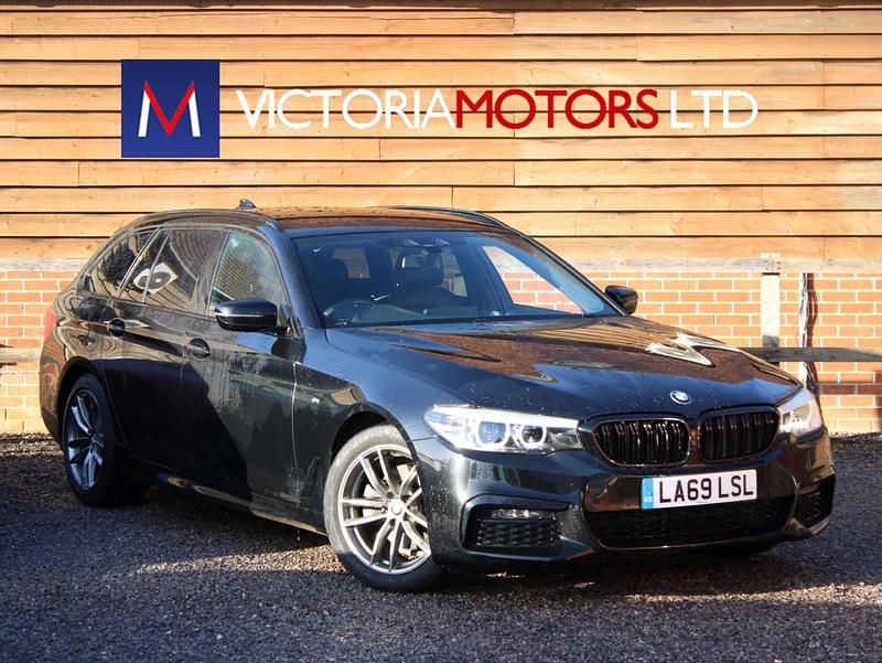 Black Used 2019 BMW 520 M Sport Estate | £17,995 (Good price) - Image 1/2