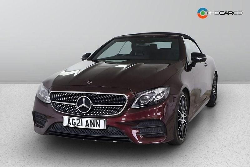 Used Mercedes E300 AMG line 2021 Red Cabriolet