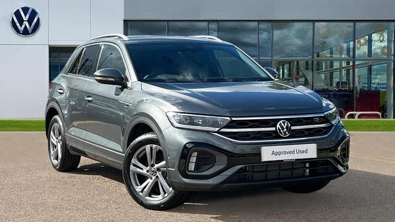 Indium grey metallic Used 2025 VW T-Roc R-line SUV | £32,129 - Image 1/4