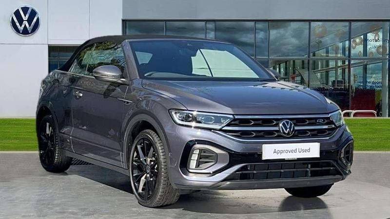 Grey New 2025 VW T-Roc Cabriolet R-line Cabriolet | £34,578 (Expensive) - Image 1/4