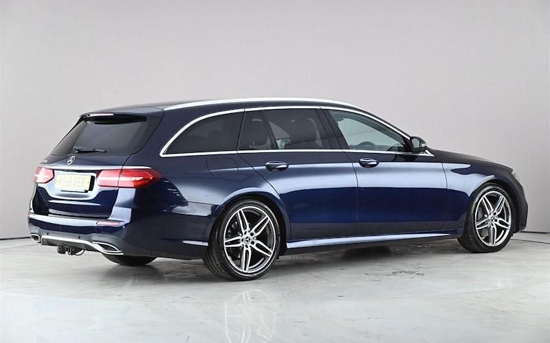 Used Mercedes E220 AMG line 194 HP (142 kW) 2018 Blue Estate