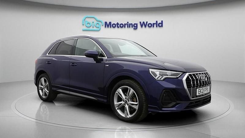Begagnad Audi Q3 S-Line 150 HK (110 kW) 2021 Blå SUV