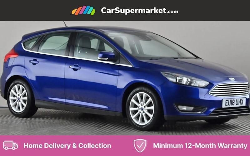 Blue Used 2017 Ford Focus Titanium Hatchback | £9,847 (Fair price) - Image 1/4
