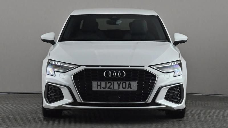 Used Audi A3 S-Line 150 HP (110 kW) 2021 White Sedan