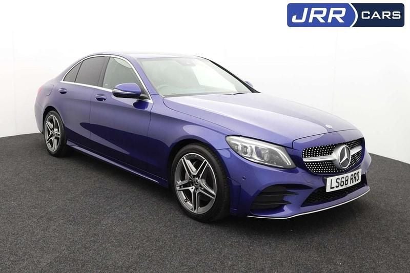 Blue Used 2018 Mercedes C220 AMG Line Premium Sedan | £13,350 (Fair price) - Image 1/4