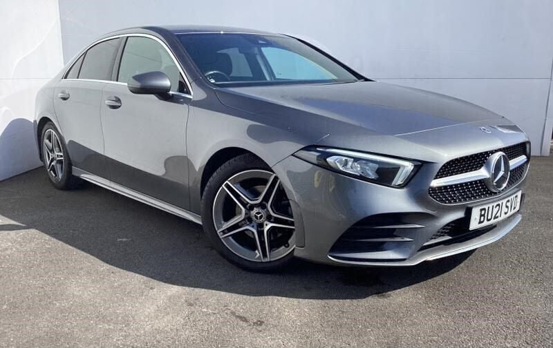 Grey Used 2021 Mercedes A180 AMG line Sedan | £18,490 (Good price) - Image 1/4
