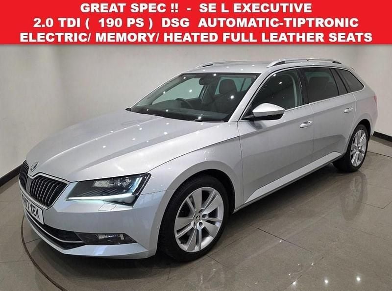 Used Skoda Superb SE L Executive 190 HP (139 kW) 2017 Silver Estate