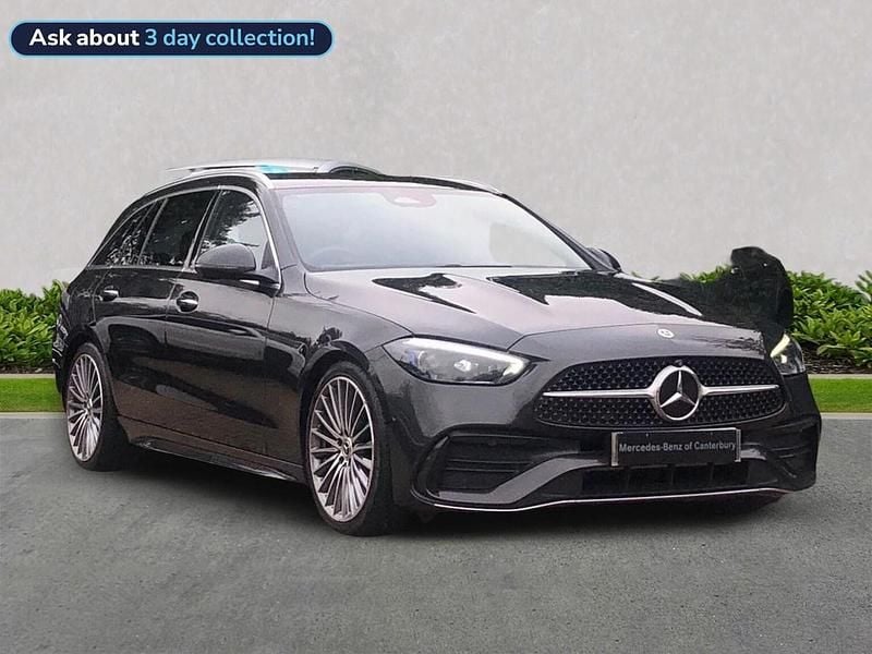 Grey Used 2023 Mercedes C200 AMG Line Premium Estate | £28,041 (Expensive) - Image 1/4