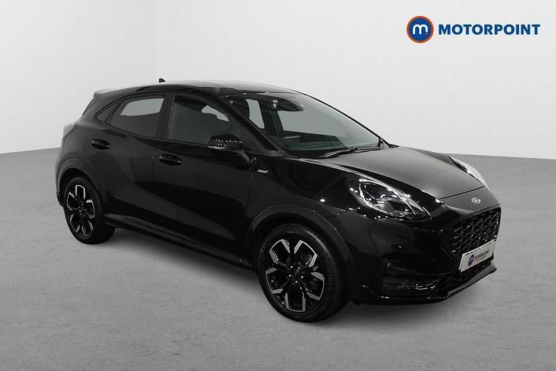Black Used 2023 Ford Puma Gen-E ST-Line X SUV | £16,349 (Fair price) - Image 1/4