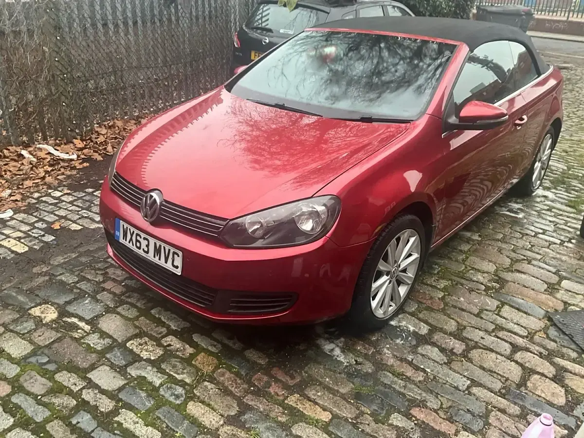 Used VW Golf Cabriolet S 2013 Red Cabriolet