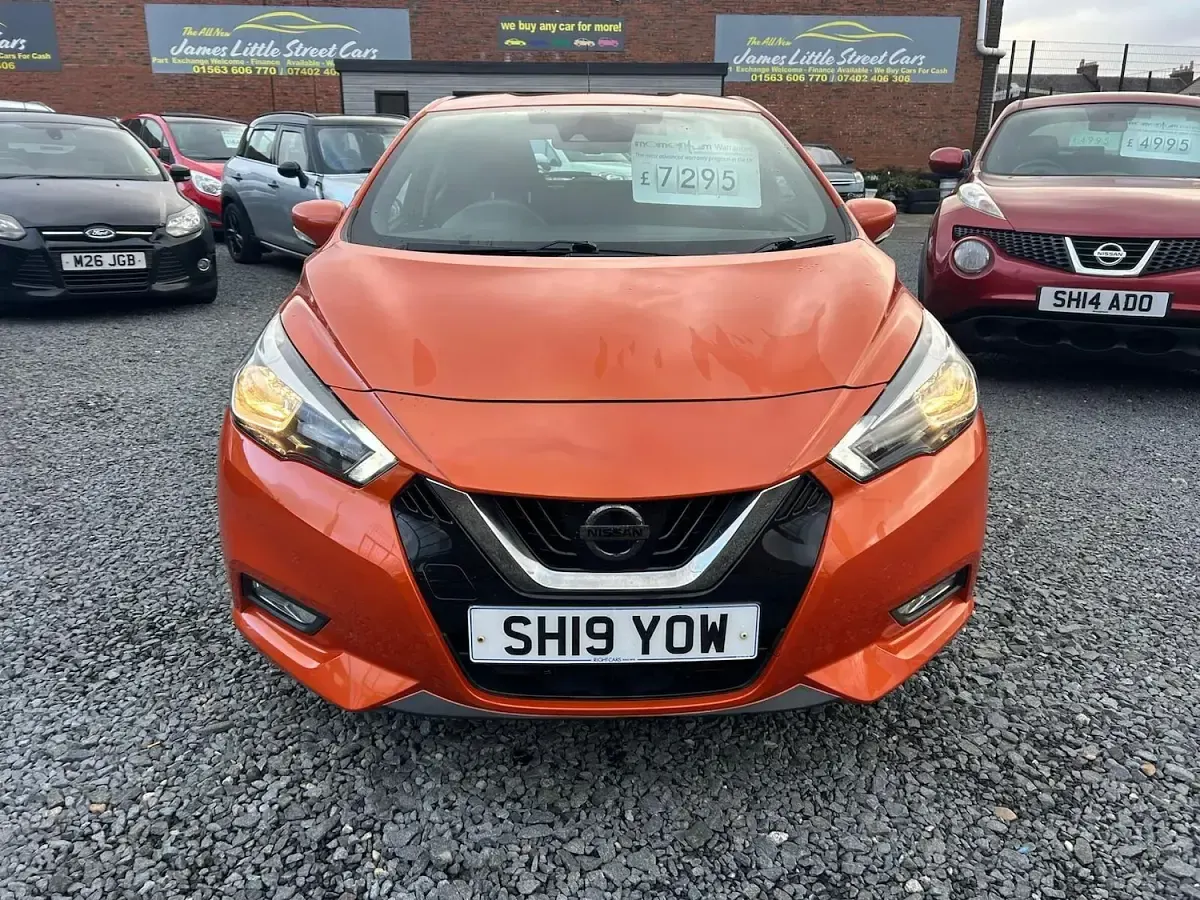 Used Nissan Micra Acenta Limited Edition 90 HP (66 kW) 2019 Orange Hatchback