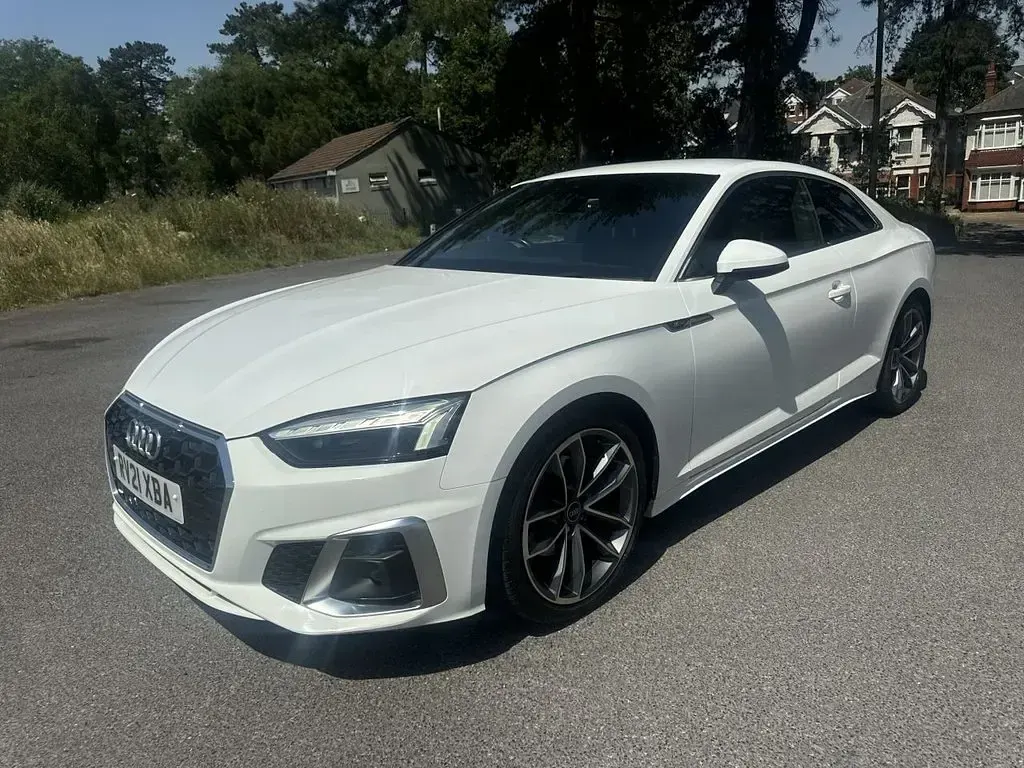 Used Audi A5 S-Line 163 HP (119 kW) 2021 White Coupe