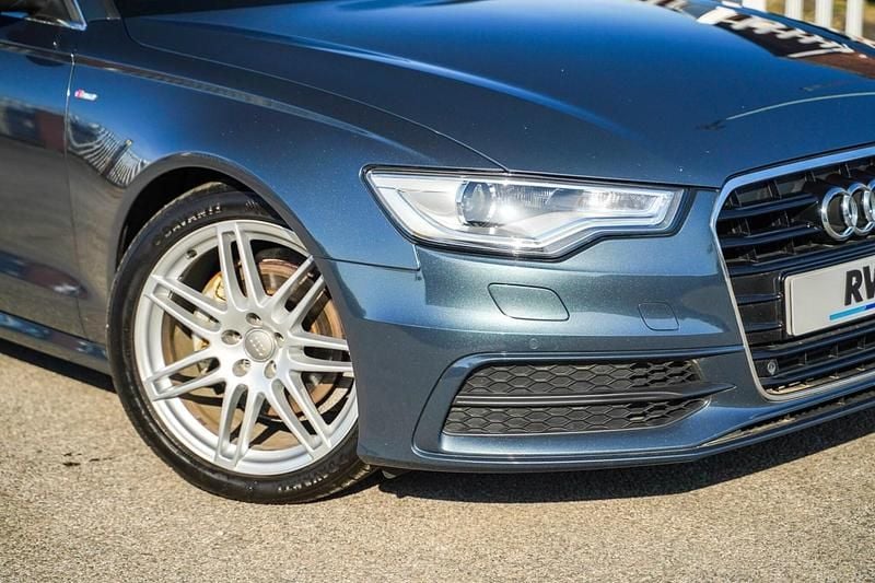 Used Audi A6 S-Line 204 HP (150 kW) 2014 Blue Sedan