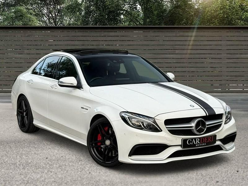 White Used 2015 Mercedes C63 AMG Premium Sedan | £25,995 (Good price) - Image 1/4