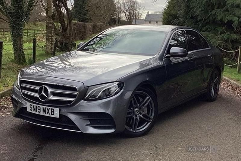 Used Mercedes E220 AMG line 194 HP (142 kW) 2019 Grey Sedan