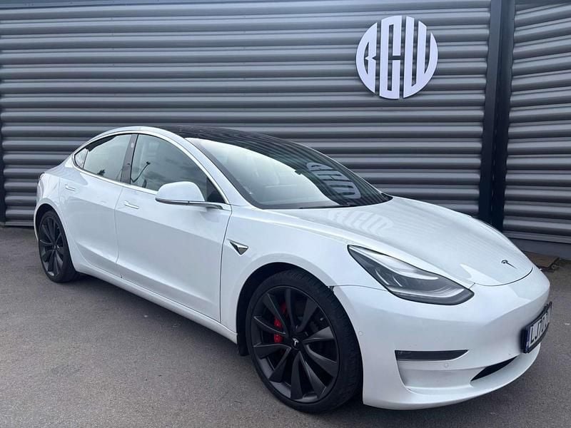 Used Tesla Model 3 Performance 461 kW (627 HP) 2020 White Sedan