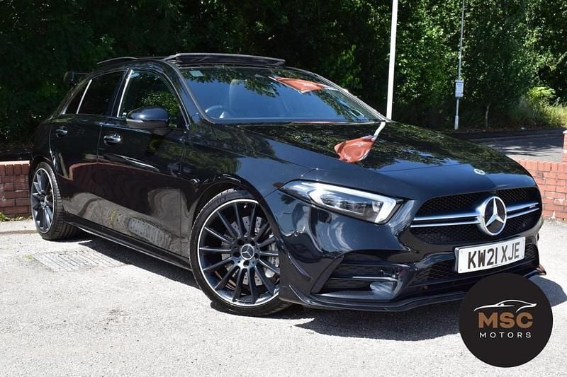 Black Used 2021 Mercedes A35 AMG Premium Plus Hatchback | £26,995 (Fair price) - Image 1/4