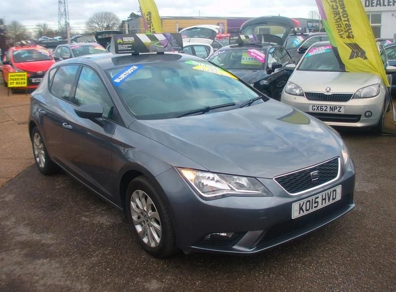 Used Seat Leon SE 105 HP (77 kW) 2015 Grey Hatchback